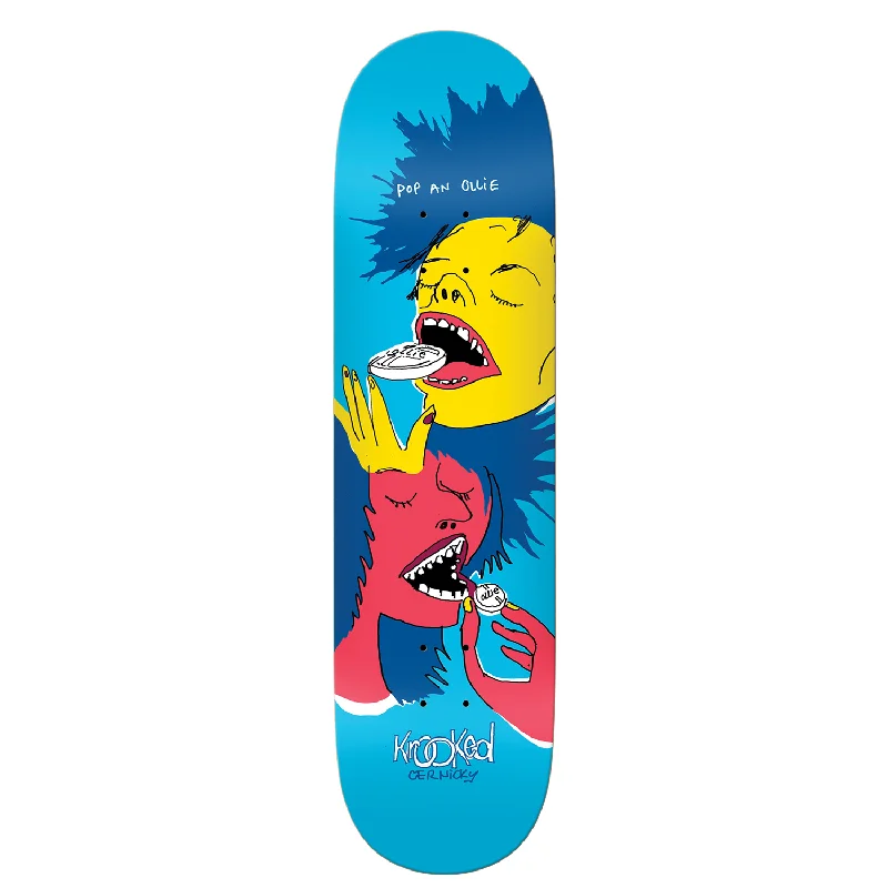 Skateboard with Heavy Load Capacity-Krooked - 8.38" Cernicky Popped