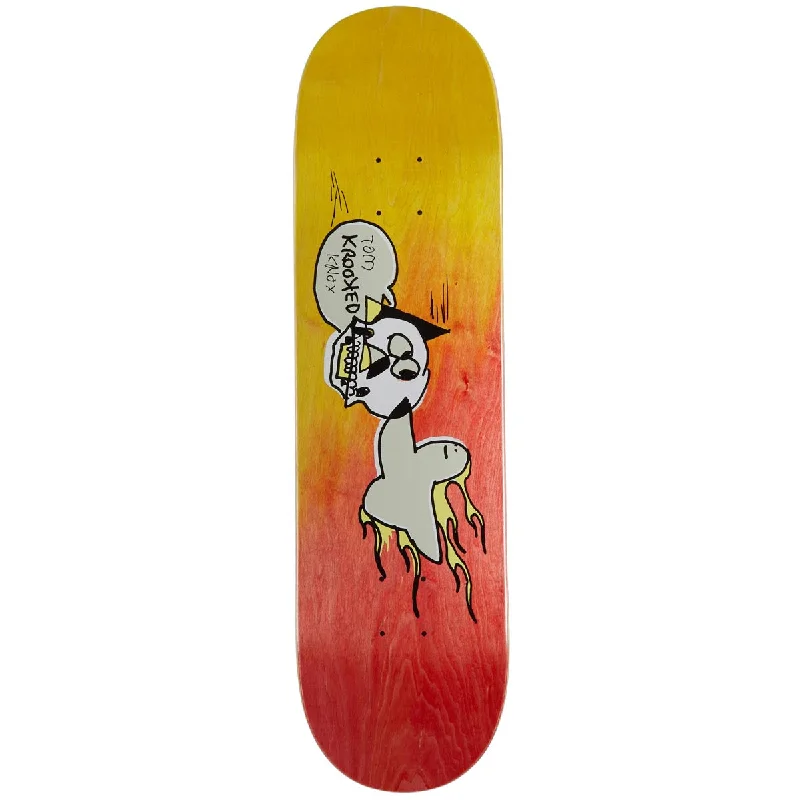 Skateboard Deck with Premium Veneer-Krooked Knox Burn Bird Skateboard Deck - 8.25"