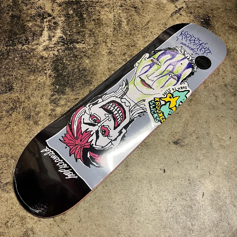 Skateboard Deck for Concrete Jungle Rides-KROOKED WORREST SATAN SLICK 8.3