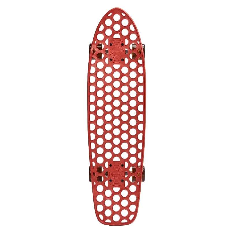 Skateboard for College Students-Lander King Red Rodeo 30 x 8" Complete Skateboard