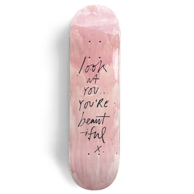 Skateboard with Soft Wheels-LOOK AT YOU SKATEBOARD