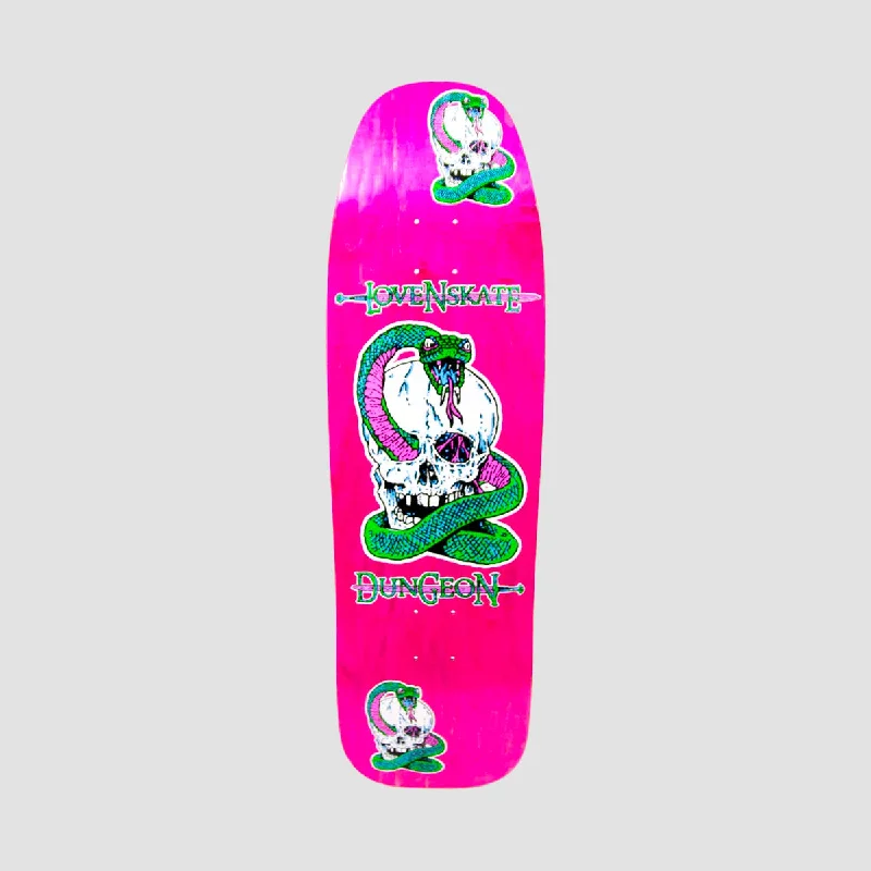 Skateboard Deck for Skaters of All Levels-Lovenskate X Dungeon By French Skateboard Deck Various Stains - 9.5"