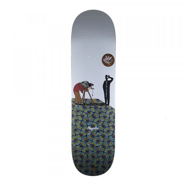 Skateboard Deck with Heat-Transfer Graphics-Magenta Ben Gore Photographer Board Skateboard Deck - 8.4"