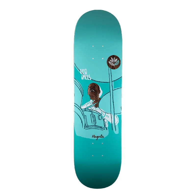 Skateboard Deck with Smooth Finish-Magenta Leo Valls Free Jazz Skateboard Deck - 8.25"