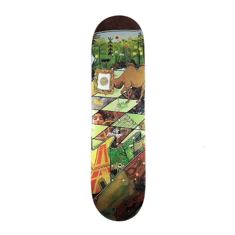 Skateboard Deck for Durable Rides-Magenta Soy Panday Museum Series  Skateboard Deck - 8.125"