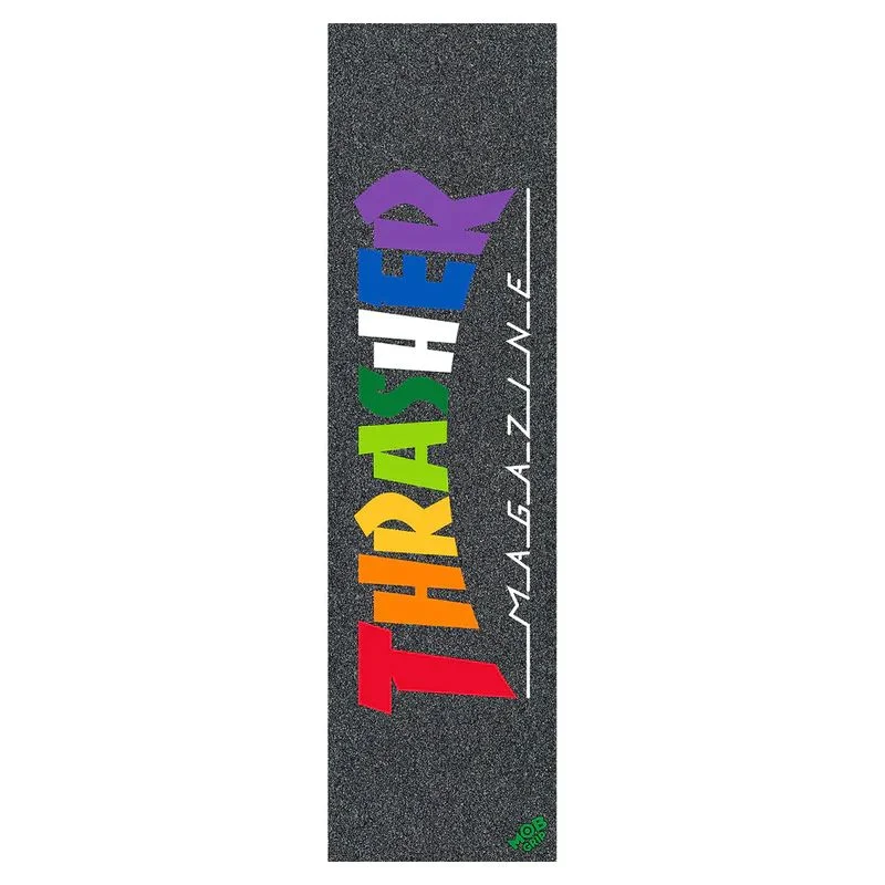 Skateboard Grip Tape with Sandpaper Texture-Mob Thrasher Rainbow Griptape