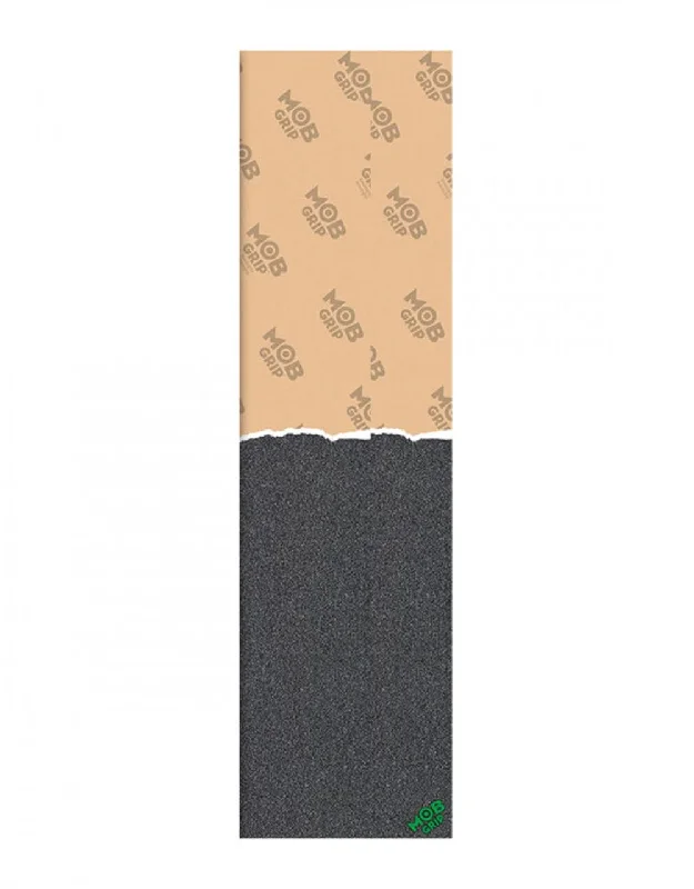 Skateboard Grip Tape for Aggressive Skating-MOB Torn Horizontal 9" Grip Tape Sheet - Black/Clear