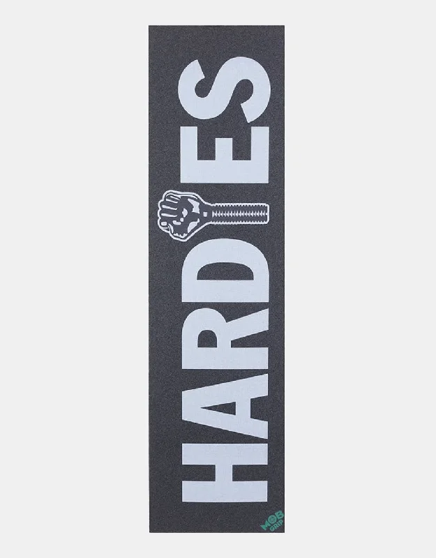 Skateboard Grip Tape with Ultra Resilient Design-MOB x Hardies Logo 9" Graphic Grip Tape Sheet - Black/White