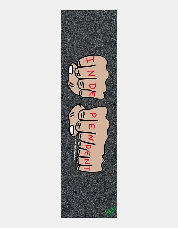 Skateboard Grip Tape with Reinforced Surface-MOB x Independent x Toy Machine Fists 9" Graphic Grip Tape Sheet