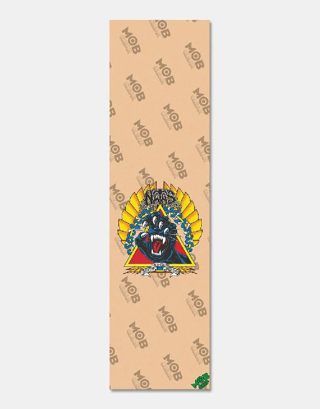 Skateboard Grip Tape with Minimalist Design-MOB x Santa Cruz Natas Screaming Panther 9" Graphic Grip Tape Sheet