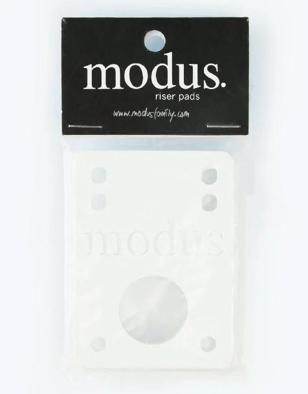 Top-Rated Skateboard Hardware-Modus Riser Pads - White (Pair)