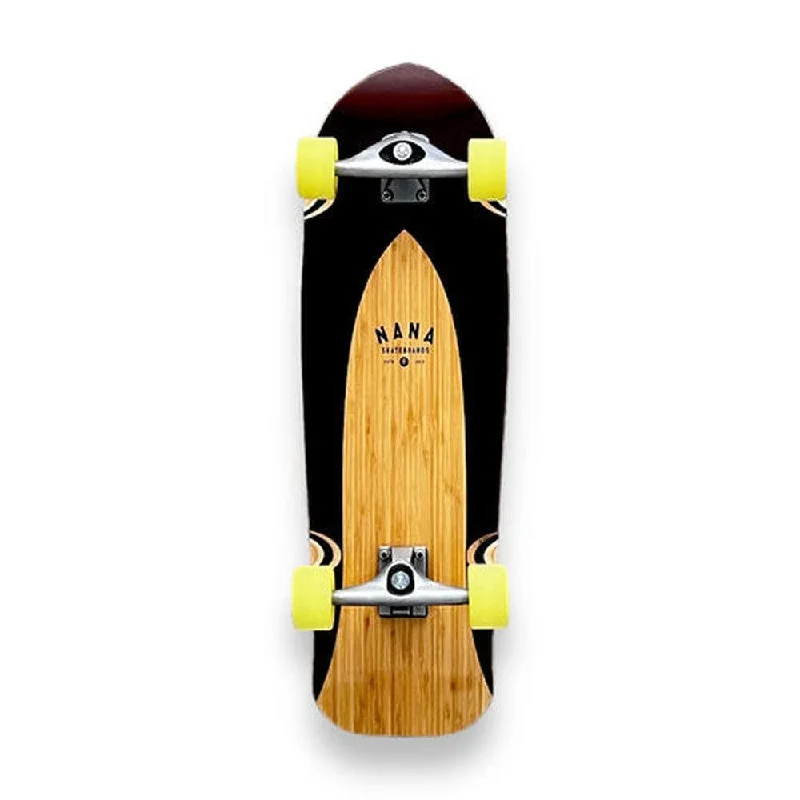 Skateboard for Smooth Surfaces-NANA Lil Ripper Tenor Maroon 31" Complete Surfskate