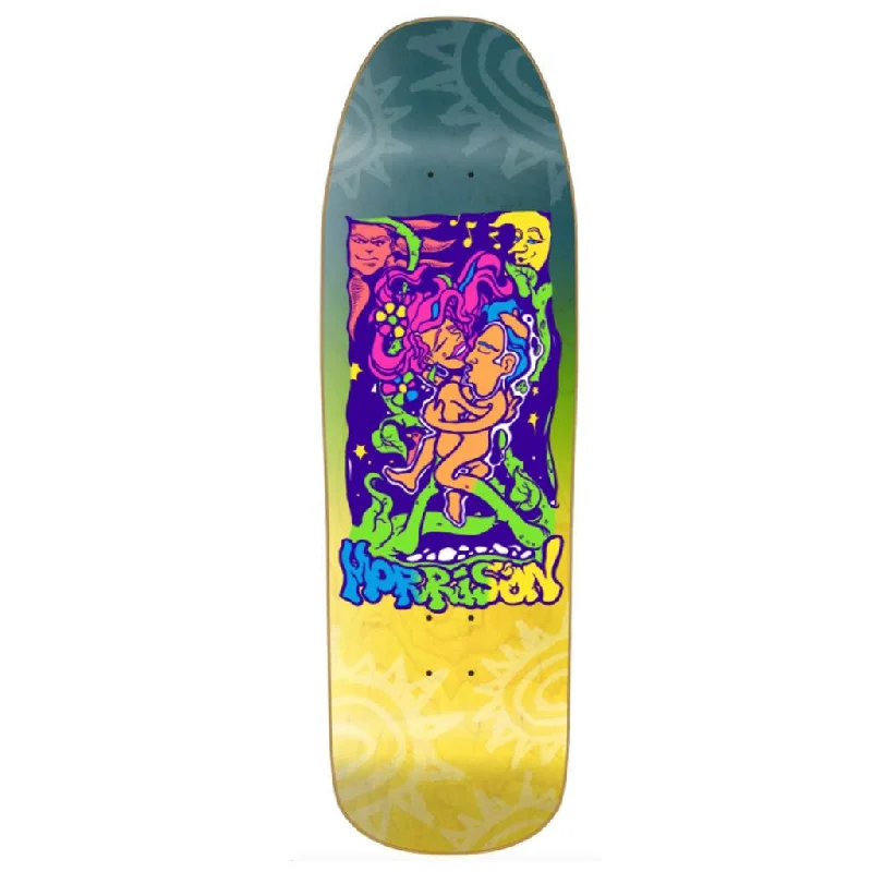 Skateboard Deck with Classic Shape-New Deal Morrison Lovers HT Skateboard Deck Multi 9.5"