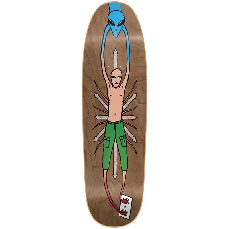 Beginner Skateboard Deck-New Deal Vallely Alien SP Skateboard Deck Brown 9.18"