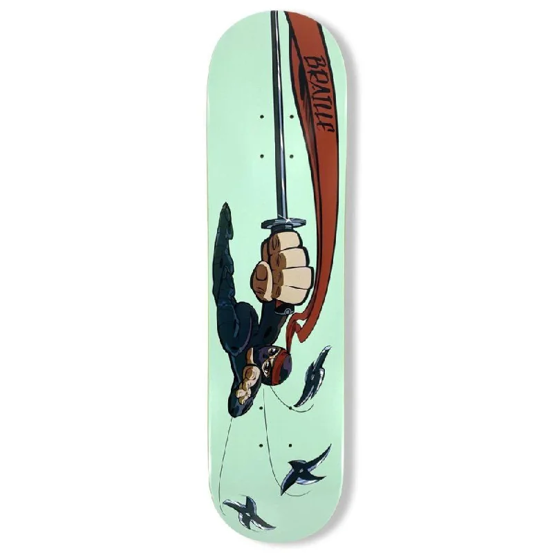 Skateboard Deck with Low Kick-Braille Ninja Star Skateboard Decks Skateboard Deck