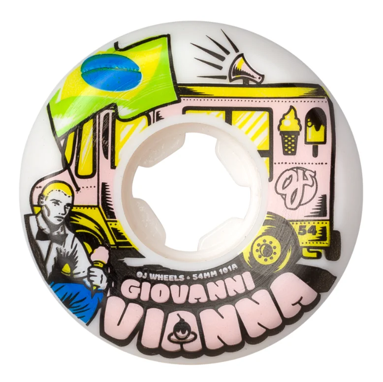 Skateboard Wheels for Competitive Riders-OJ 54mm Giovanni Vianna Elite Hardline 101a Wheels