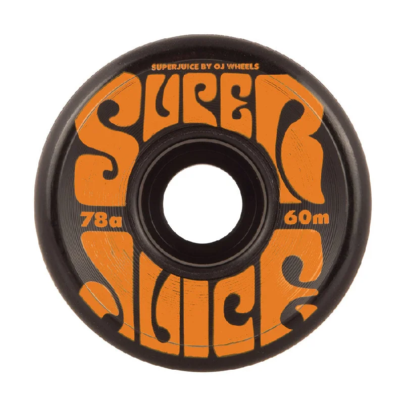 Skateboard Wheels for Maximum Control-OJ WHEELS 60mm Super Juice Black 78a Skateboard Wheels