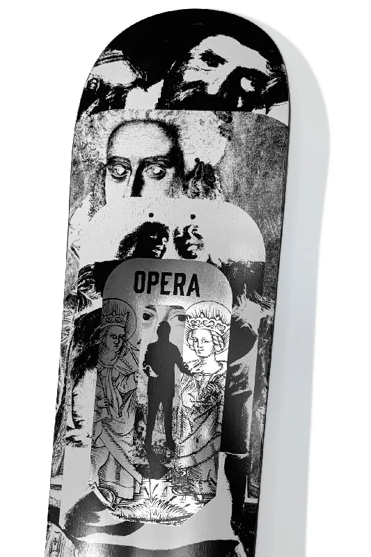 Skateboard Deck with Geometric Designs-Opera Clay Kreiner Stacked - Ex7 Multi Skateboard Deck - 8.5"