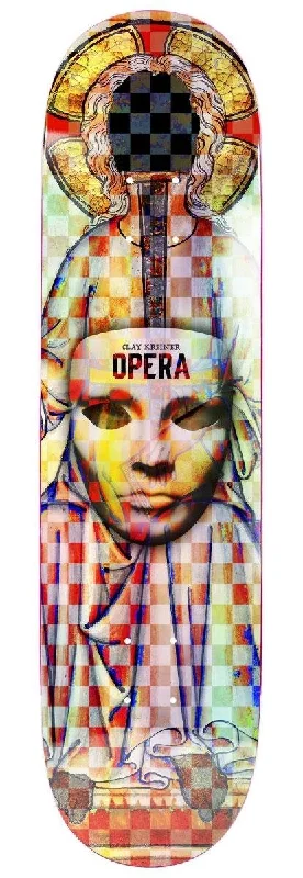 Skateboard Deck with Stiff Flex-Opera Clay Kreiner Throne EX7 Deck Orange Skateboard Deck - 8.5"