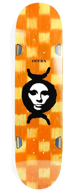 Skateboard Deck with Pro-Endorsed Design-Opera Dye Mask EX7 Deck Yellow/Orange Skateboard Deck - 8.5"