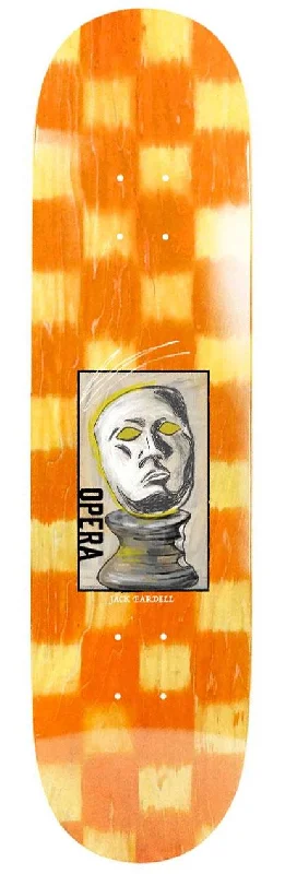 Skateboard Deck for Concrete Jungle Rides-Opera Jack Fardell Pedestal EX7 Deck Yellow/Orange Skateboard Deck - 8.7"