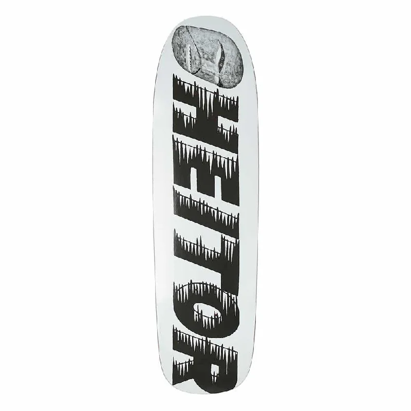 Skateboard Deck with Smooth Finish-Palace Skateboards Heitor Da Silva Pro  Winter 24 White Skateboard Deck 8.9"