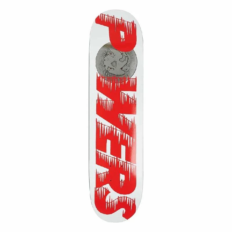 Skateboard Deck with Low Center of Gravity-Palace Skateboards Shaun Powers Winter 24 Pro White Skateboard Deck  8"