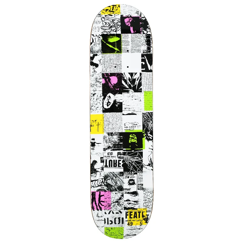 Skateboard Deck with Stiff Flex-Patchwork Twin | 8.375"