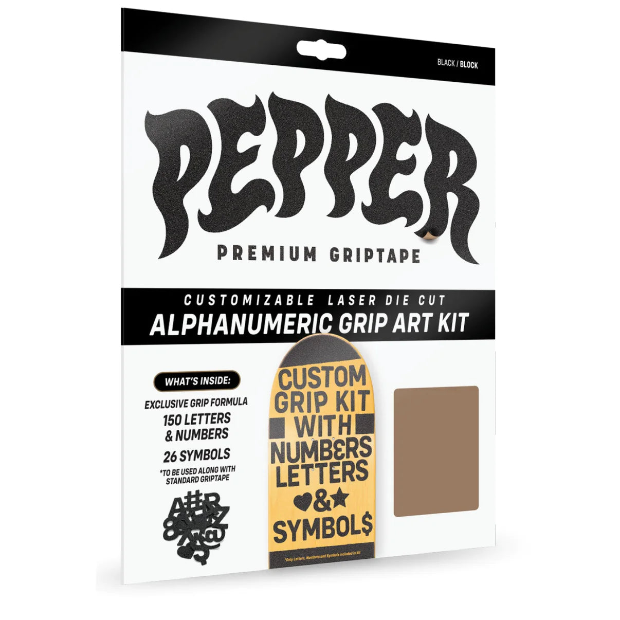 Pepper Alphanumeric Custom Griptape Kit