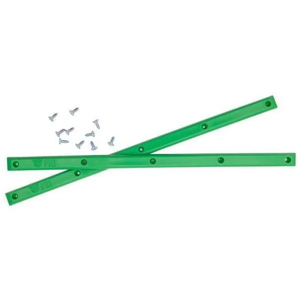 Ramp-Compatible Skateboard Rails-Pig Board Rails Green