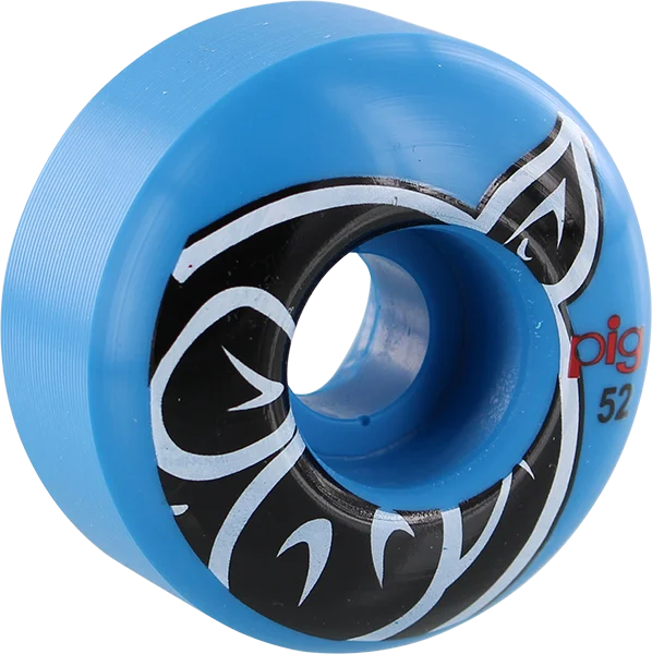 Skateboard Wheels with Seamless Finish-Pig Head Blue Proline Skateboard Wheels - 52MM