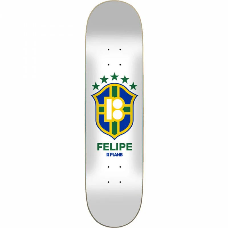 Skateboard Deck with Custom Design-Plan B Felipe Gustavo Soccer 7.75" Skateboard Deck