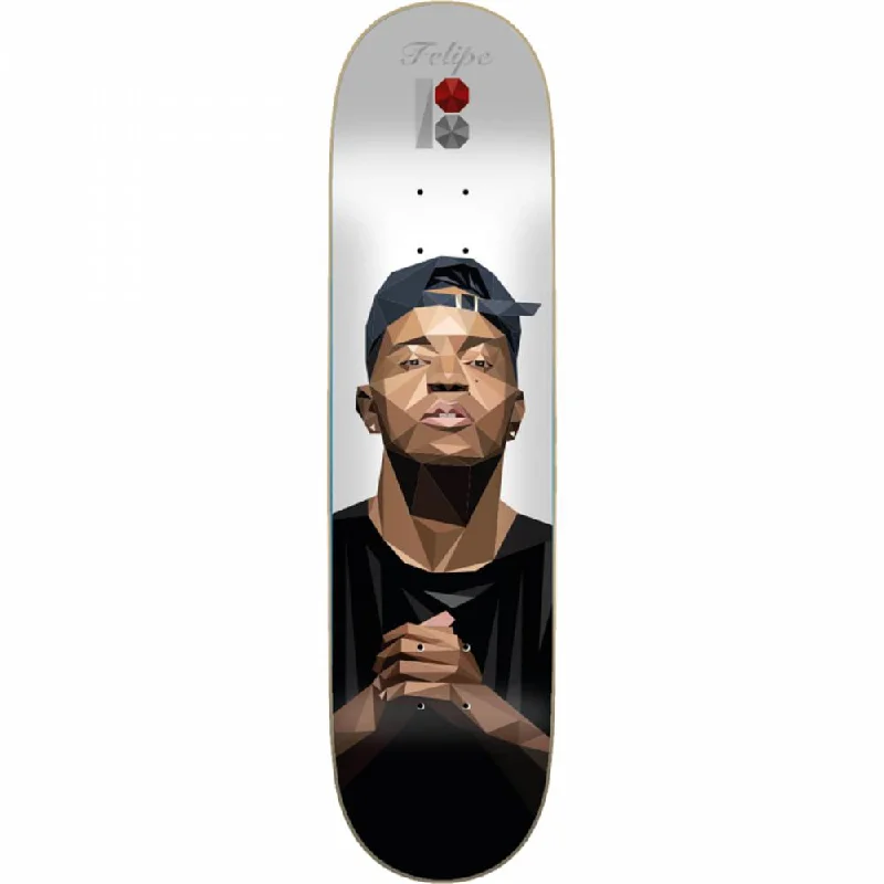 Skateboard Deck with Natural Wood Finish-Plan B Gustavo Alf 7.75" Skateboard Deck