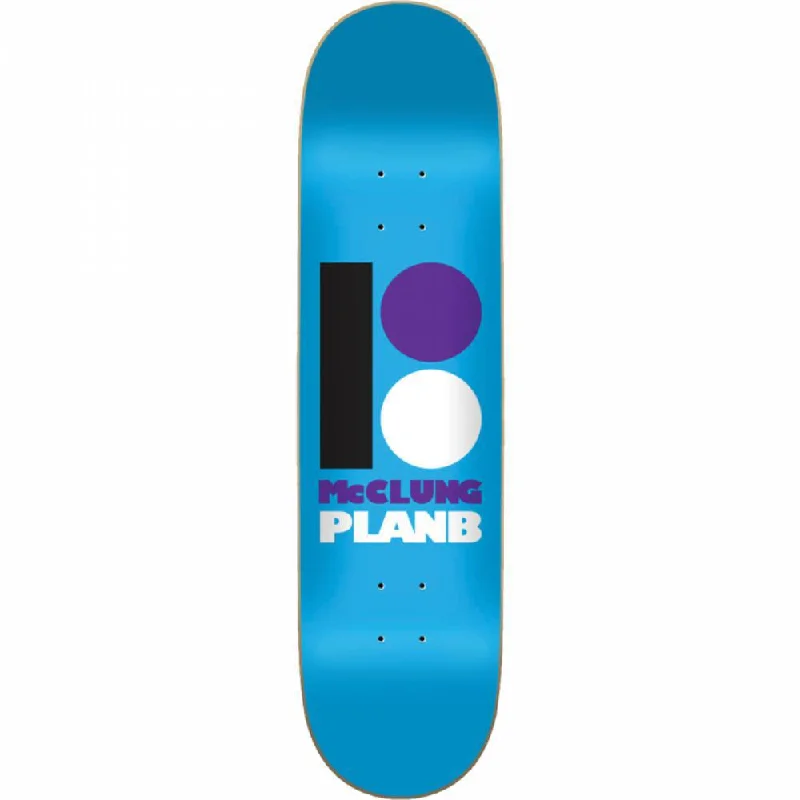 Skateboard Deck with Water-Resistant Finish-Plan B Mcclung Original 8.12" Skateboard Deck