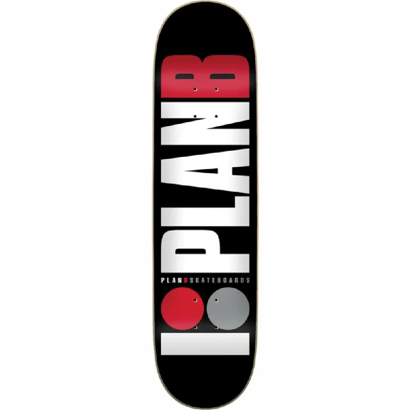 Skateboard Deck with Classic Skater Vibe-Plan B Team Red 7.75" Skateboard Deck