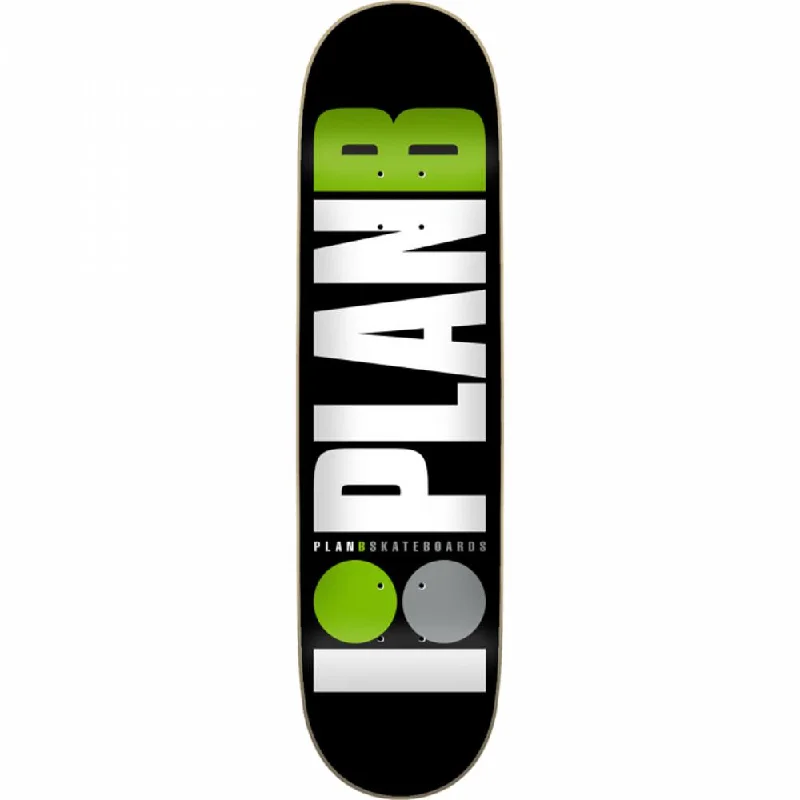 Skateboard Deck for Stunt Performances-Plan B Team Green 8.0" Skateboard Deck