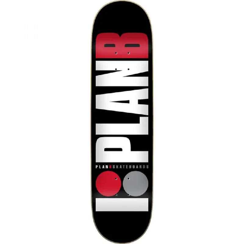 Skateboard Deck for Concrete Jungle Rides-Plan B Team Red 8.0" Skateboard Deck