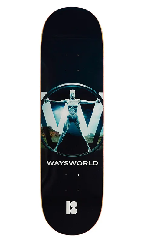 Skateboard Deck for Iconic Skateboarders-Plan B Way Waysworld Deck 8.25in