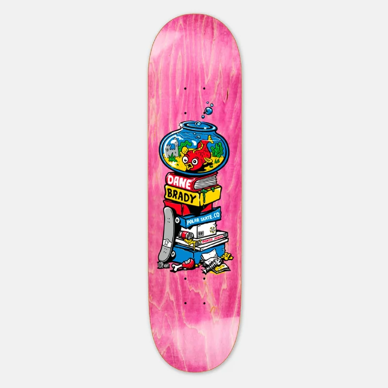 Skateboard Deck with Graphics-Polar Skate Co. - 8.25" Dane Brady Fish Bowl Skateboard Deck - Various Stains