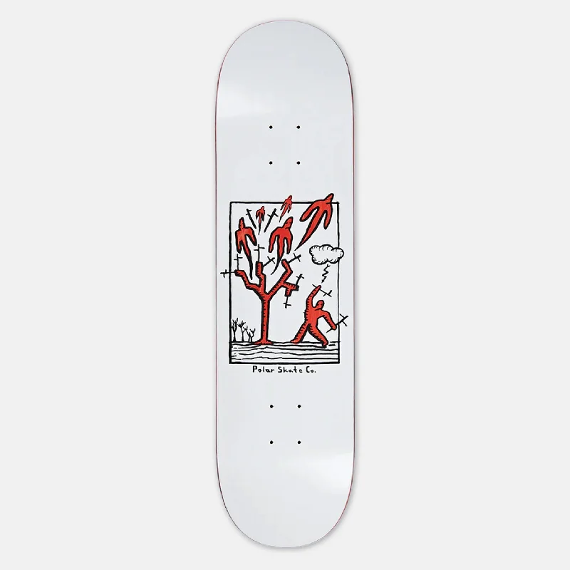 Skateboard Deck for Skateboarding Schools-Polar Skate Co. - 8.75" Heaven Skateboard Deck - White