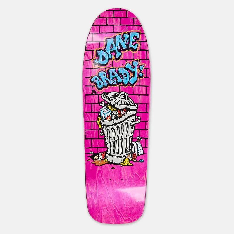 Skateboard Deck with Advanced Construction-Polar Skate Co. - 9.75" DANE1 Dane Brady Trash Can Skateboard Deck - Various Stains