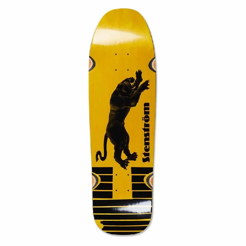 Skateboard Deck with Next-Level Durability-Polar Skateboards David Stenstrom Tape & Panther Deck Veneer D1 Shape Wheel Wells 9.25"