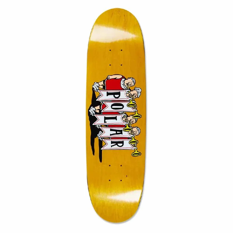 Skateboard Deck for Hardcore Tricksters-Polar Skateboards Team Model Trumpets Skateboard Deck Football Shape 8.75"