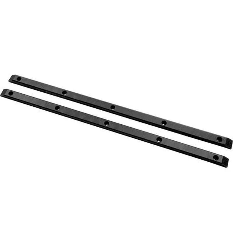 Ideal Skateboard Rails For Grinding-Powell Peralta 14.5" Rib-Bones Black Skateboard Rails 2pk