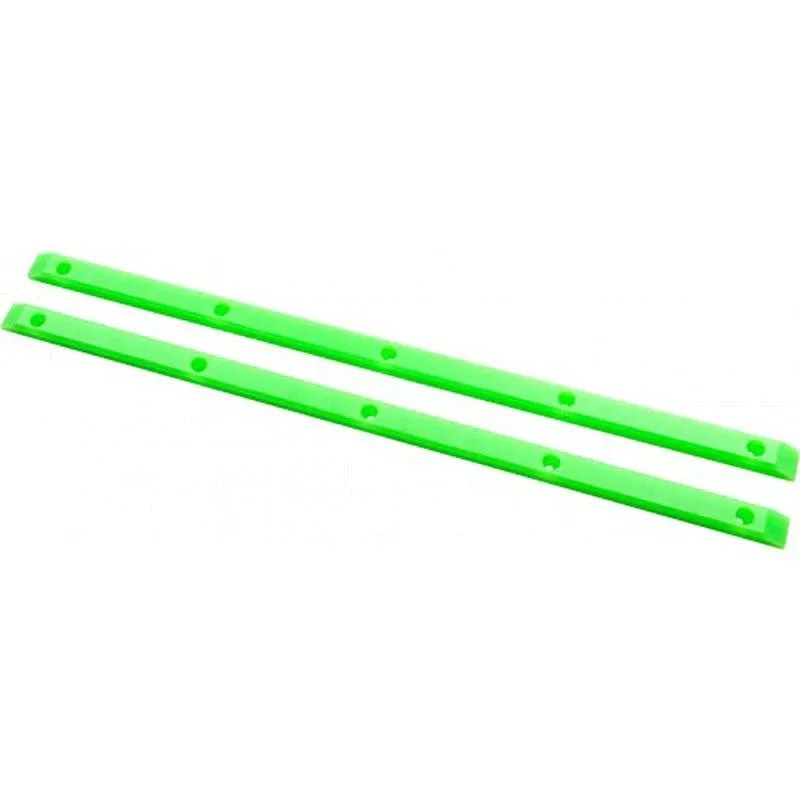 Customizable Skateboard Rails-Powell Peralta 14.5" Rib-Bones Lime Green Skateboard Rails 2pk