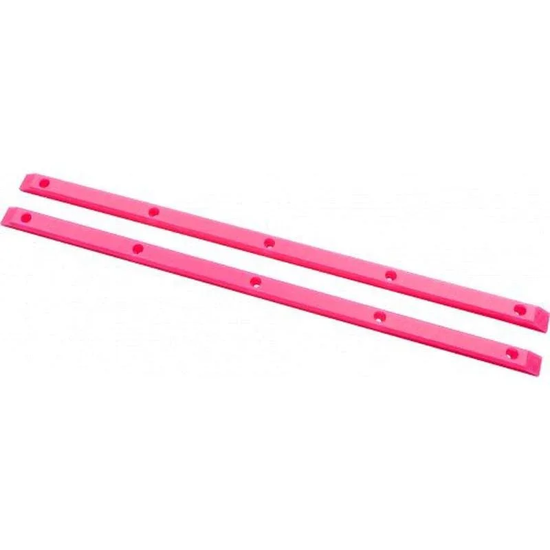 Adjustable Angle Skateboard Rails-Powell Peralta 14.5 " Rib-Bones Pink Skateboard Rails 2pk