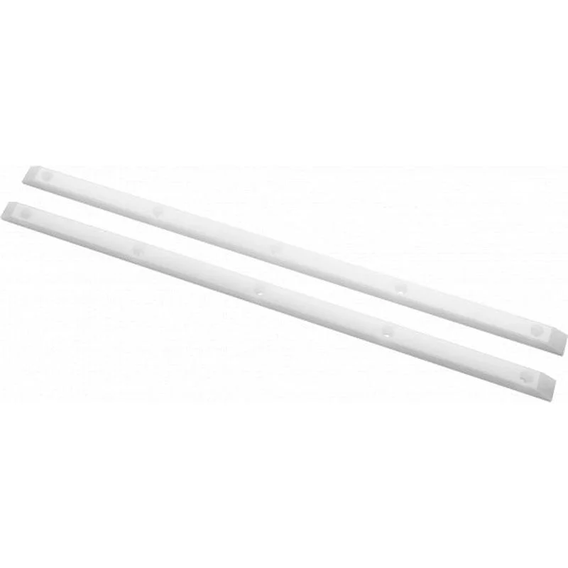 Skater-Approved Skateboard Rails-Powell Peralta 14.5" Rib-Bones White Skateboard Rails 2pk