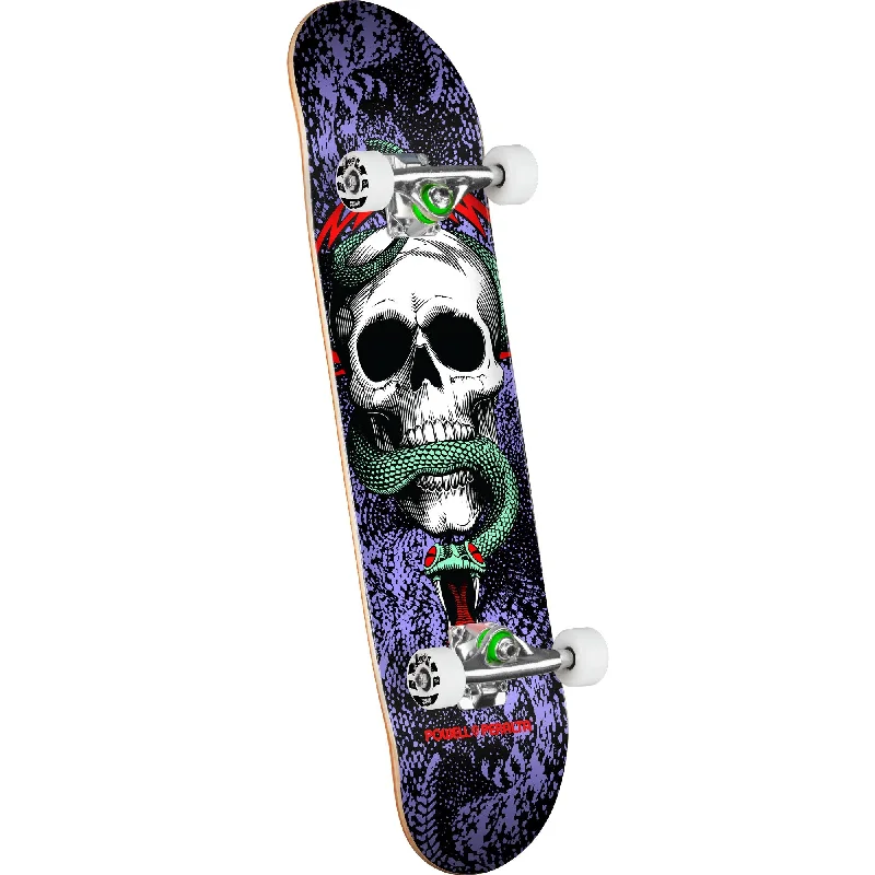 Skateboard for Speed and Thrill-Powell Peralta Skull & Snake Birch Skateboard Complete - 7.75" Black/Purple