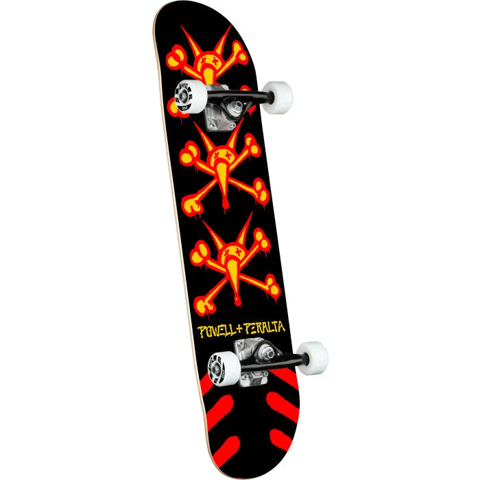 Skateboard for Skateboarding Enthusiasts-Powell Peralta Vato Rats Birch Skateboard Complete - 7" Black/Red