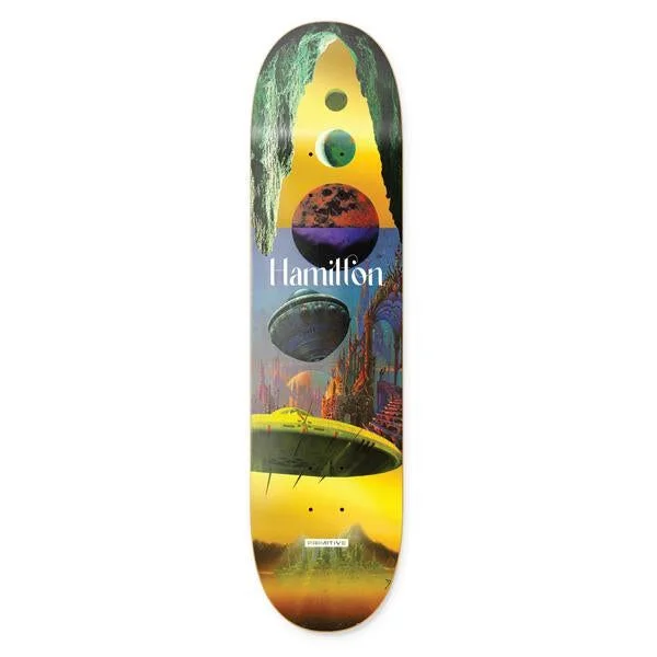 Skateboard Deck with Stiff Profile-Primitive Hamilton New Worlds Skateboard Deck Multi 8.125